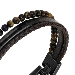 Bracelet Homme ROCHET YALE Cuir Brun