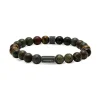 Bracelet Homme ROCHET ZEN Jaspe et Oeil de tigre HB2808
