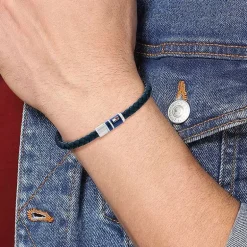 Bracelet Homme TOMMY HILFIGER CASUAL Cuir Bleu