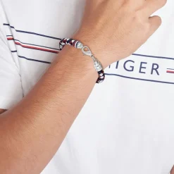 Bracelet Homme TOMMY HILFIGER TYSON Acier et Cuir Multicolor 2790633