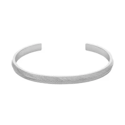 Bracelet Jonc Femme FOSSIL HARLOW LINEAR Acier Argenté