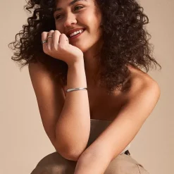 Bracelet Jonc Femme FOSSIL HARLOW LINEAR Acier Argenté