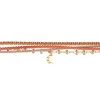 Bracelet Multi-Rangs Femme LES CADETTES MIA Perles Oranges