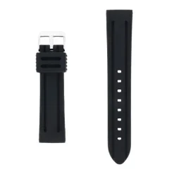 Bracelet Silicone MALI BU 20/18mm Noir Sans couture