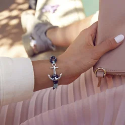 Bracelet TOM HOPE ICE BLUE S ARGENT 925/1000 et Cordon