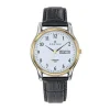 Certus Montre Homme Acier Bicolore Cuir Noir 611303