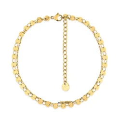 Chaîne Femme Cheville EDORA Acier Doré EDO433957