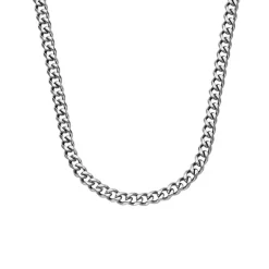 Chaîne Homme 48CM FOSSIL BOLD CHAINS Acier Argenté