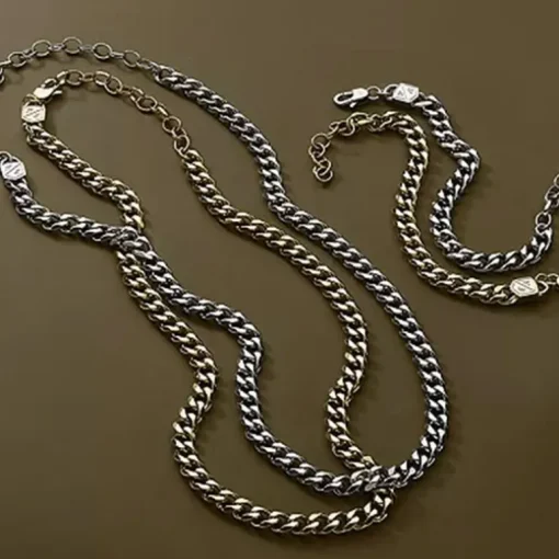 Chaîne Homme 48CM FOSSIL BOLD CHAINS Acier Argenté