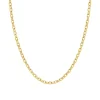 Chaîne Or 750/1000 40CM 0.90MM FORÇAT DIAMANTÉE Jaune Mixte EDORA