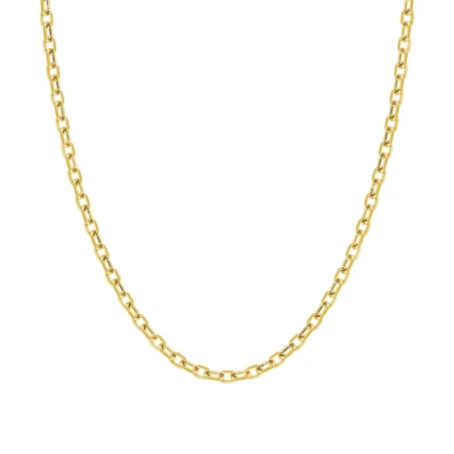 Chaîne Or 750/1000 40CM 0.90MM FORÇAT DIAMANTÉE Jaune Mixte EDORA