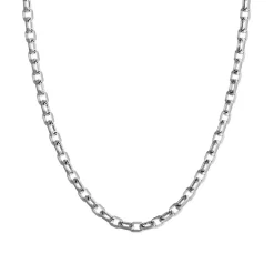 Chaîne Or 750/1000 45CM 1.25MM FORÇAT DIAMANTÉE Blanc Mixte EDORA