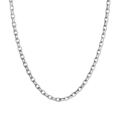 Chaîne Or 750/1000 45CM 1.05MM FORÇAT DIAMANTÉE Blanc Mixte EDORA