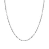 Chaîne Or 750/1000 40CM 0.70MM FORÇAT DIAMANTÉE Blanc Mixte EDORA