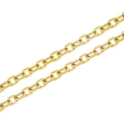 Chaîne Or 750/1000 40CM 0.90MM FORÇAT DIAMANTÉE Jaune Mixte EDORA