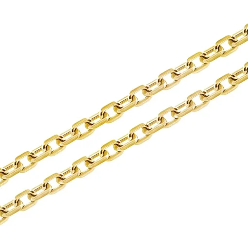 Chaîne Or 750/1000 40CM 0.90MM FORÇAT DIAMANTÉE Jaune Mixte EDORA