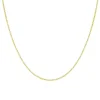 Chaîne Mixte EDORA FORCAT DIAMANTÉE 45CM 0.75 MM Or 375/1000 Jaune