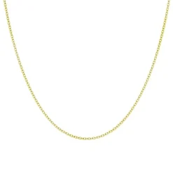 Chaîne Mixte EDORA FORCAT DIAMANTÉE 45CM 0.75 MM Or 375/1000 Jaune