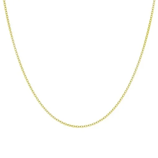 Chaîne Mixte EDORA FORCAT DIAMANTÉE 45CM 0.75 MM Or 375/1000 Jaune