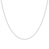 Chaîne Mixte EDORA FORCAT DIAMANTÉE 45CM 0.90 MM Or 375/1000 Blanc