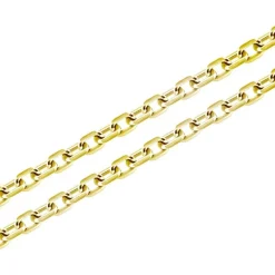 Chaîne Mixte EDORA FORCAT DIAMANTÉE 45CM 0.75 MM Or 375/1000 Jaune