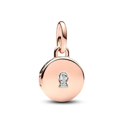 Charm Femme Pandora Moments Pendant Médaillon d’Amour Ouvrable & Gravable 783066C01