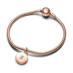 Charm Femme Pandora Moments Pendant Médaillon d’Amour Ouvrable & Gravable 783066C01