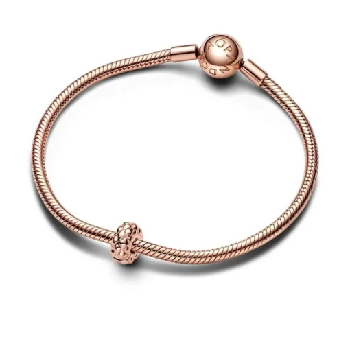 Charm Femme Clip PANDORA CLOUTÉ FIN Doré Rose 14 Carats