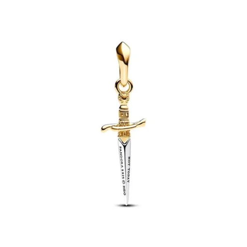 Charm Femme GAME OF THRONES X PANDORA AIGUILLE Doré 14 Carats Argent 925/1000