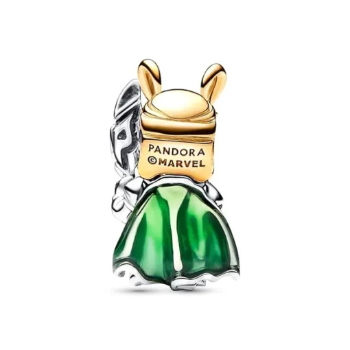 Charm Femme MARVEL X PANDORA LOKI Doré 14 Carats Argent 925/1000