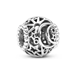 Charm Femme PANDORA AJOURÉ SOLEIL, ÉTOILES & LUNE Argent 925/1000