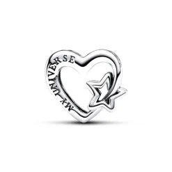 Charm Femme PANDORA AJOURÉ FAMILLE CŒUR ET ÉTOILE Argent 925/1000