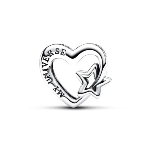 Charm Femme PANDORA AJOURÉ FAMILLE CŒUR ET ÉTOILE Argent 925/1000