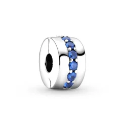 Charm Femme PANDORA CLIP ÉCLAT BLEU Argent 925/1000