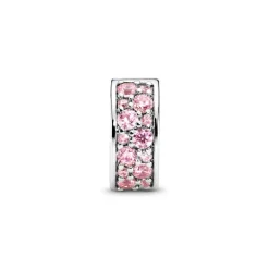 Charm Femme PANDORA CLIP PAVÉ ROSE Argent 925/1000