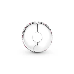 Charm Femme PANDORA CLIP PAVÉ ROSE Argent 925/1000