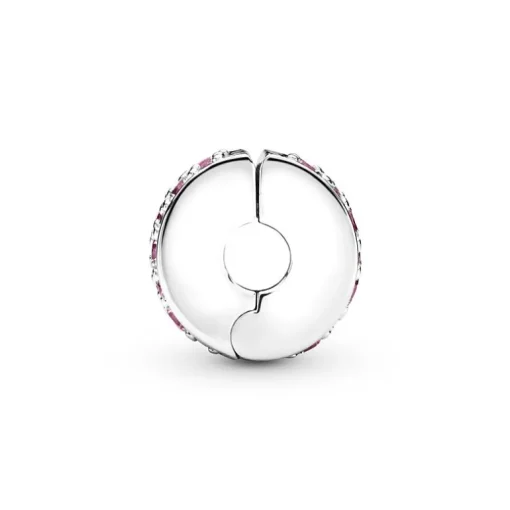 Charm Femme PANDORA CLIP PAVÉ ROSE Argent 925/1000