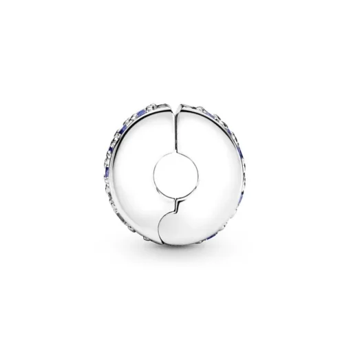 Charm Femme PANDORA CLIP PAVÉ BLEU Argent 925/1000
