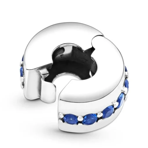 Charm Femme PANDORA CLIP ÉCLAT BLEU Argent 925/1000