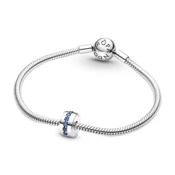Charm Femme PANDORA CLIP ÉCLAT BLEU Argent 925/1000