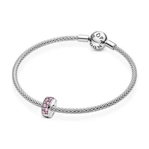 Charm Femme PANDORA CLIP PAVÉ ROSE Argent 925/1000