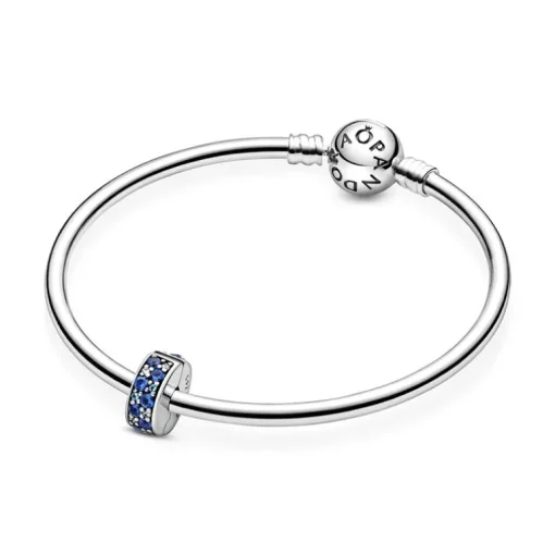 Charm Femme PANDORA CLIP PAVÉ BLEU Argent 925/1000