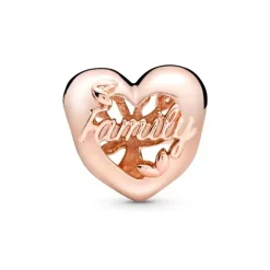 Charm Femme PANDORA CŒUR ARBRE DE VIE AJOURÉ Doré Rose 14 Carats