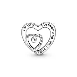 Charm Femme PANDORA CŒURS DE L'INFINI ENTRELACÉS Argent 925/1000