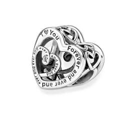 Charm Femme PANDORA CŒURS DE L'INFINI ENTRELACÉS Argent 925/1000