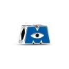 Charm Femme PANDORA DISNEY PIXAR MONSTRES & CIE LOGO M Argent 925/1000