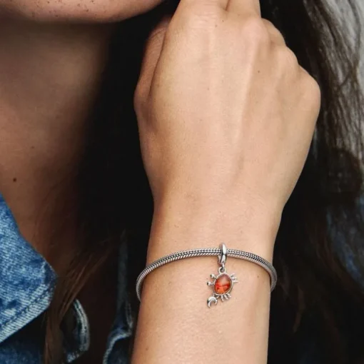 Charm Femme PANDORA DISNEY PENDANT SÉBASTIEN LE CRABE LA PETITE SIRÈNEE Argent 925/1000