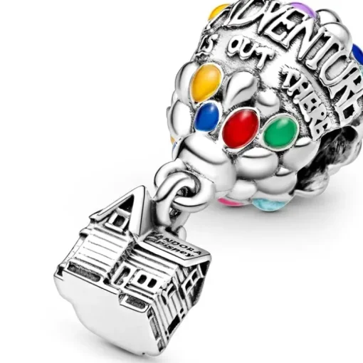 Charm Femme PANDORA DISNEY PIXAR LÀ-HAUT MAISON & BALLONS Argent 925/1000