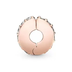 Charm Femme PANDORA ESPACEUR RANG SCINTILLANT Doré Rose 14 Carats