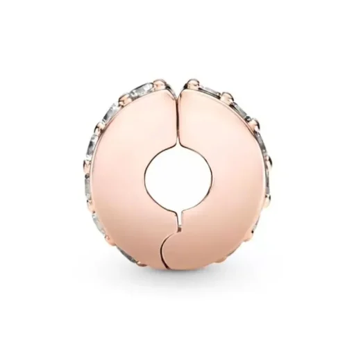 Charm Femme PANDORA ESPACEUR RANG SCINTILLANT Doré Rose 14 Carats